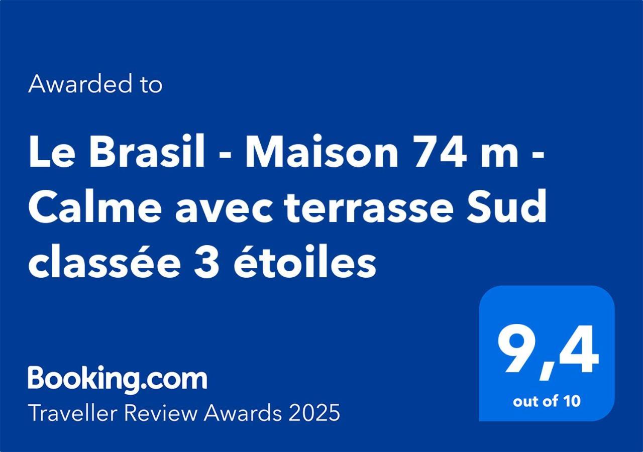 Le Brasil - Maison 74 M - Calme Avec Terrasse Sud Classee 3 Etoiles Ле Булу Екстериор снимка